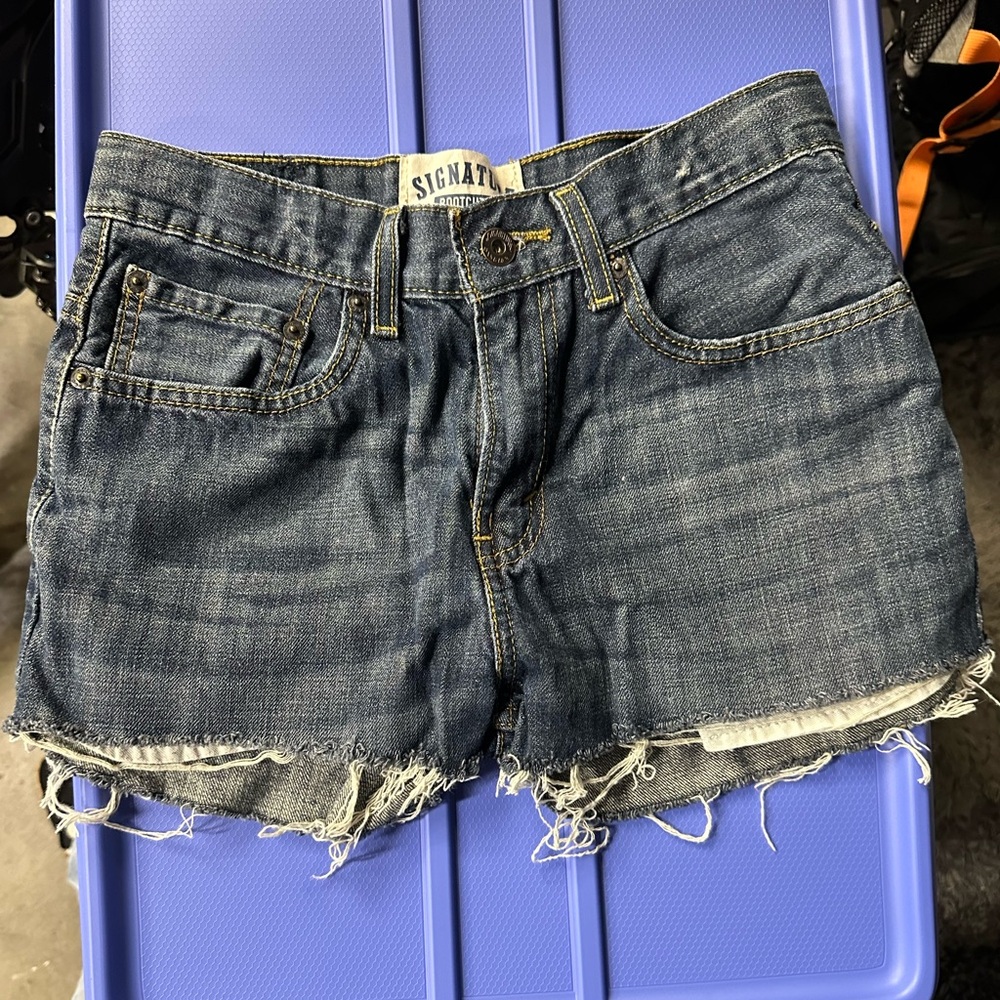 Signature by Levi Strauss Dark Blue Jean Shorts